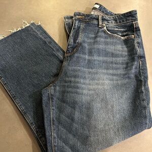 LOFT Dark Blue Straight Jeans